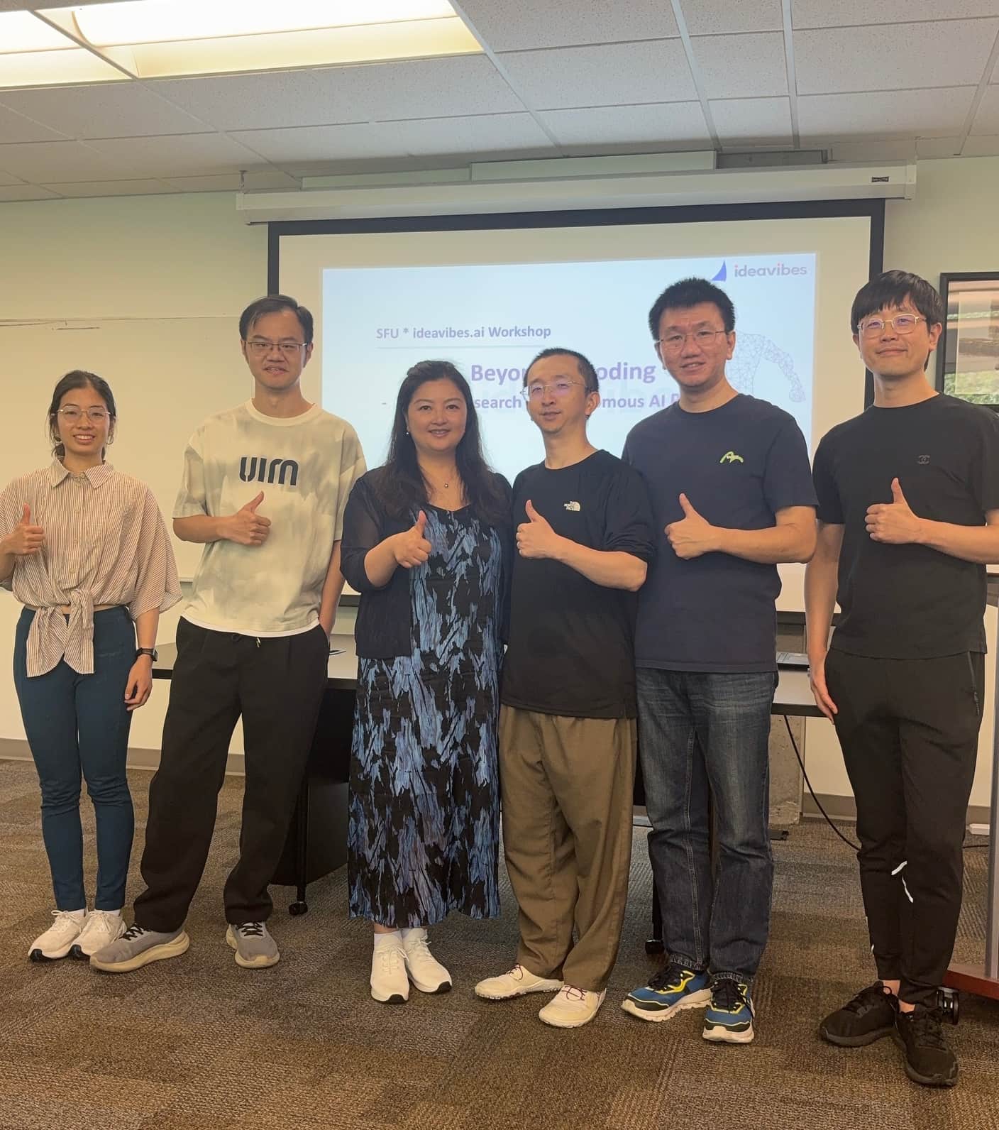 Ideavibes AI university workshop with SFU students |ideavibes ai